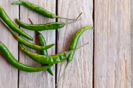 Five Benefits of Eating Green Chilies