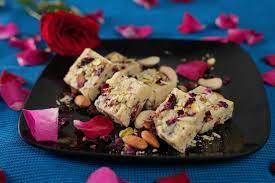 Khavda Gulab Pak, Gujarat sweet, Indian delicacy, soft texture, floral aroma, traditional dessert, cultural heritage